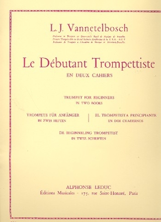 Le dbutant trompettiste en deux cahiers vol.1