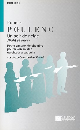 Un soir de neige Petite cantate de chambre pour 6 voix mixtes ou choeur a cappella,   partition (fr/en)