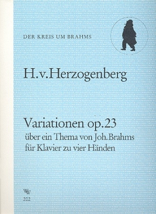 Variationen op.23 ber ein Thema vom Joh. Brahms fr Klavier zu 4 Hnden