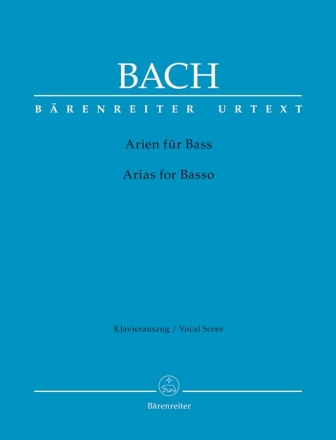 Das Arienbuch Bass-Arien aus den Kantaten fr Gesang und Klavier (dt/en) (inkl. deutschem Begleittext)
