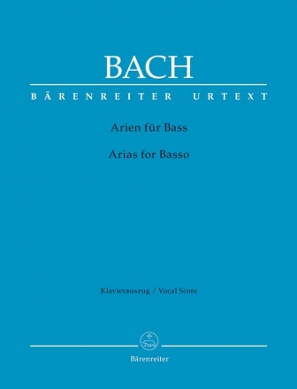 Das Arienbuch - Bass-Arien aus den Kantaten fr Gesang und Klavier (dt/en) (inkl. deutschem Begleittext)