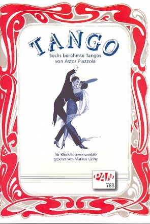 Tango fr 4 Blockflten (SATB) 4 Spielpartituren