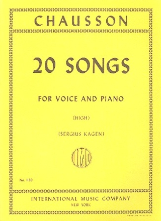 20 Songs for high voice and piano (fr/en)