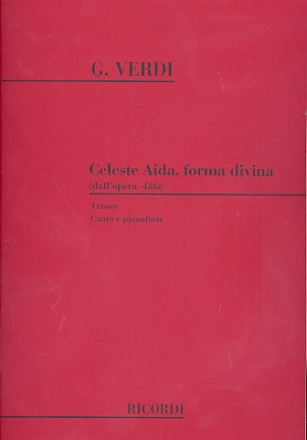 Celeste Aida forma divina per tenore e pianoforte