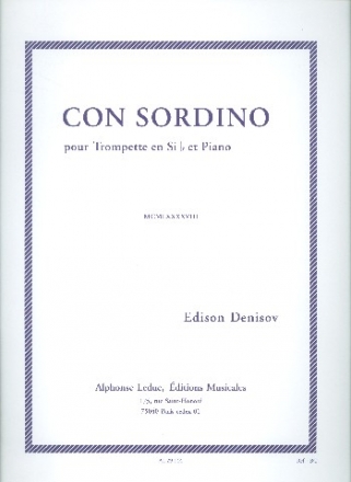 Con sordino pour trompette et piano