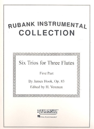 6 Trios op.83 Vol.1  for 3 flutes (or clarinets, saxophones)