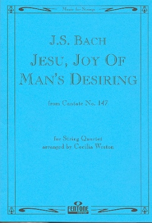 Jesu Joy of Man's Desiring from BWV147 for string quartet score and parts
