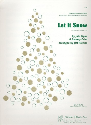Let it snow for 4 saxophones (AATB) score and parts
