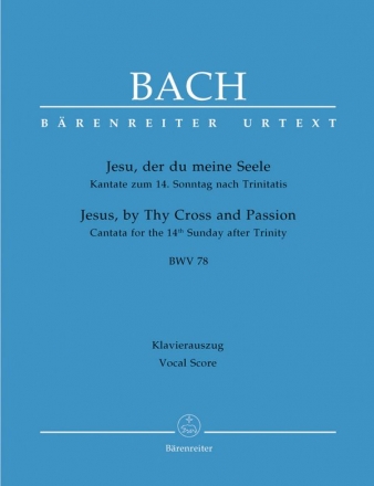 Jesu der du meine Seele Kantate Nr.78 BWV78 Klavierauszug (dt/en)