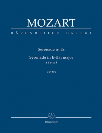 Serenade Es-Dur KV375  fr Blser (Fassung fr Sextett und Oktett) Studienpartitur