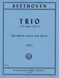 String Trio E flat major op.3 for violin, viola and cello parts