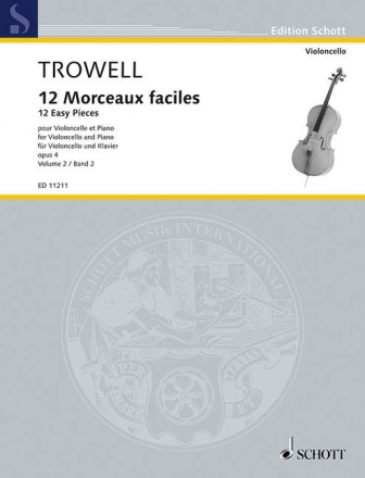 12 morceaux faciles op.4 vol.2 (nos.4-6) pour violoncelle et piano