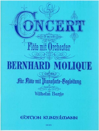 Konzert d-Moll op.69 fr Flte und Orchester fr Flte und Klavier