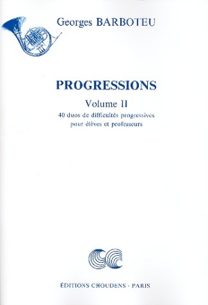 Progressions Vol.2 40 duos de difficults progressives pou lves et professeurs