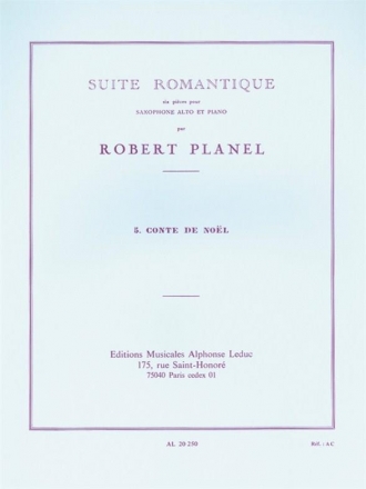 Conte de Noel pour saxophone alto et piano Suite romantique no.5