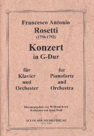 Konzert G-Dur fr Klavier und Orchester fr 2 Klaviere