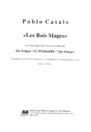 Les Rois Mages fr Violoncello-Ensemble Partitur und Stimmen