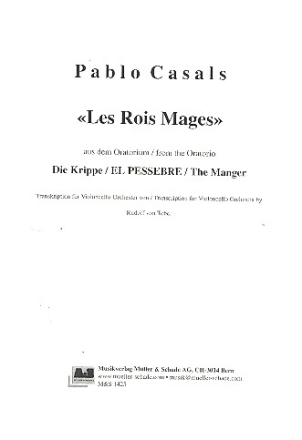 Les Rois Mages fr Violoncello-Ensemble Partitur und Stimmen