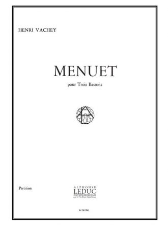 MENUET POUR 3 BASSONS PARTITION