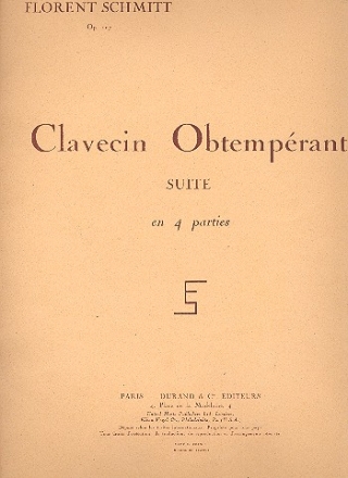 Clavecin obtemperant op.107 Suite en 4 parties pour piano