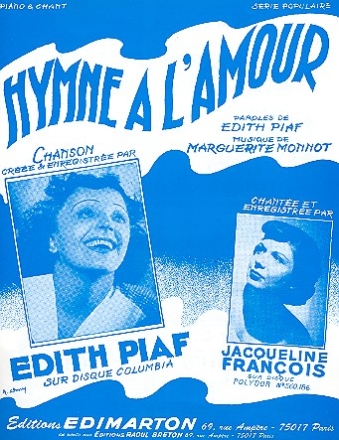 Hymne  l'amour: pour chant et piano