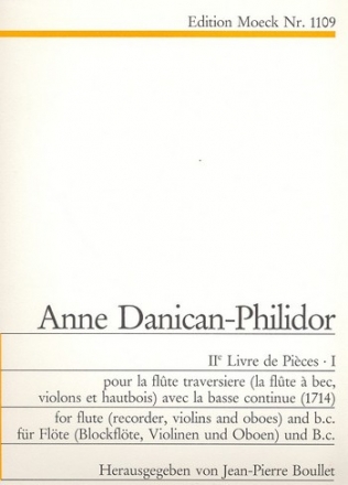 Deuxime livre de pices Teil 1 fr Flte (Blockflte / Violine / Oboe) und Bc