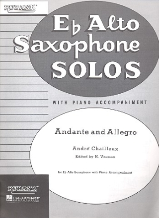 Andante et allegro for alto saxophone and piano
