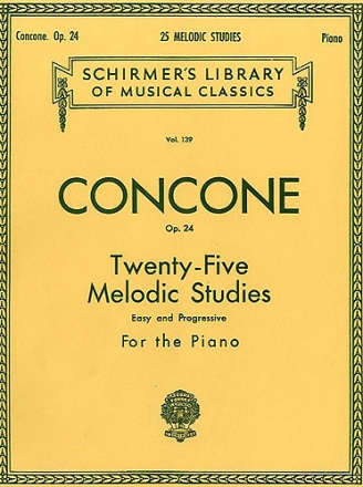 25 melodic Studies op.24 (easy and progressive) for the piano