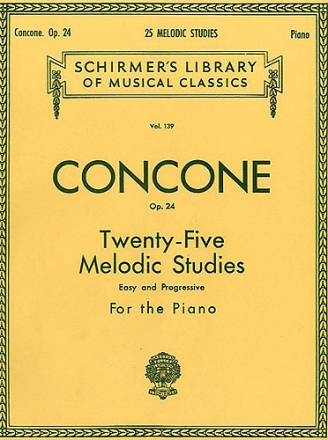 25 melodic Studies op.24 (easy and progressive) for the piano