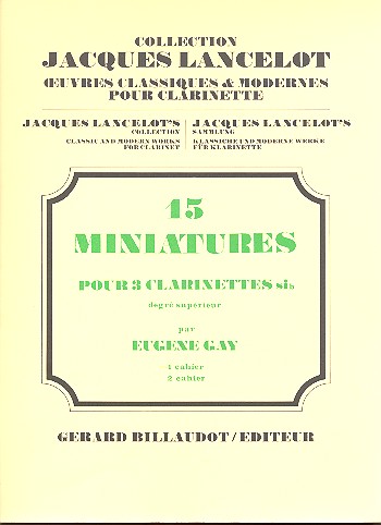 15 miniatures vol.1 (nos.1-7) pour 3 clarinettes parties