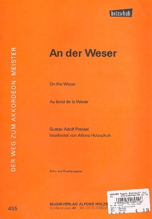 An der Weser fr Akkordeon Solo- und Duettausgabe