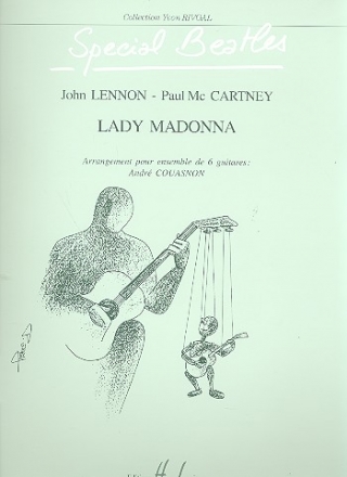 Lady Madonna pour ensemble de 6 guitares partition et parties