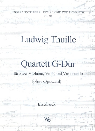 Streichquartett G-Dur Partitur und Stimmen 