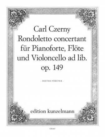 Rondoletto concertant op.149 fr Klavier, Flte und Violoncello ad lib. Stimmen