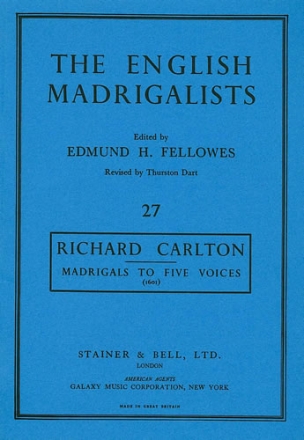 Madrigals to 5 voices (601) score (en)