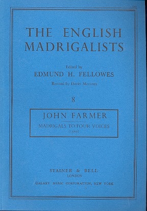 Madrigals to 4 Voices (1599) score (en)