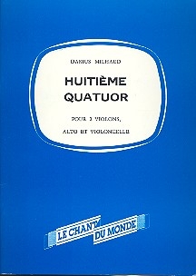 Quatuor  cordes no.8 op.121 partition miniature