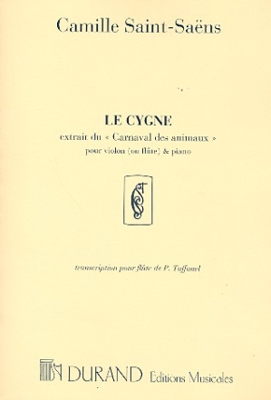 le cygne pour flute et piano