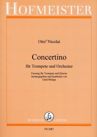 Concertino fr Trompete und Orchester fr Trompete und Klavier