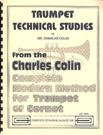 Technical Studies for trumpet from the complete method for trumpet or cornet