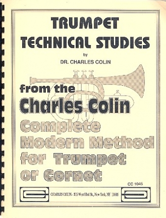 Technical Studies for trumpet from the complete method for trumpet or cornet