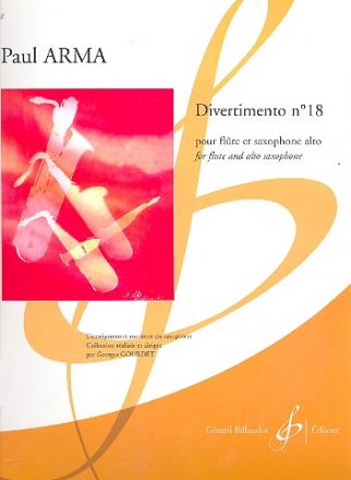 Divertimento no.18 pour flûte et saxophone alto
