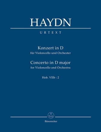 Konzert D-Dur Hob.VIIB:2  fr Violoncello und Orchester Studienpartitur