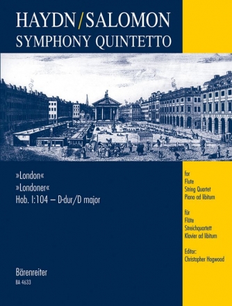 Symphony quintetto nach der Londoner Sinfonie Nr.104 fr Flte, Streichquartett u. Klavier,  Stimmen