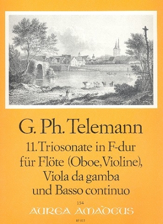 Triosonate F-Dur Nr.11 fr Flte (Vl,Ob), Vla da gamba (Vc) und Bc Stimmen