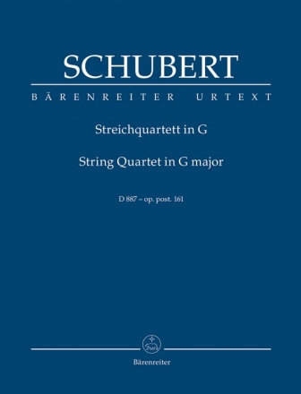 Streichquartett G-Dur D887 oppost.161 Studienpartitur