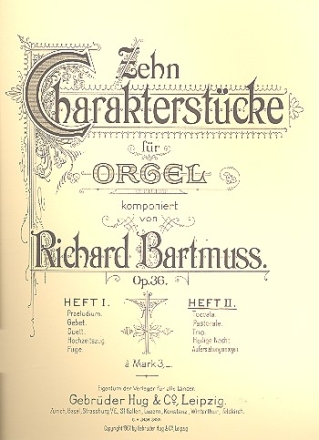 10 Charakterstcke op.36 Band 2 (Nr.6-10) fr Orgel