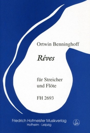 Reves fr Flte, 3 Violinen und Violoncello Partitur und Stimmen