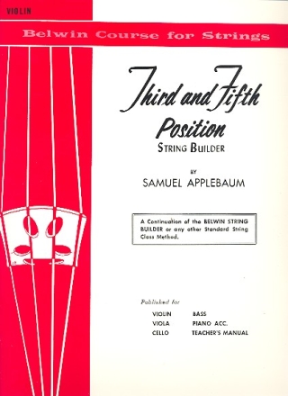 String Builder third and fifth position  for violin