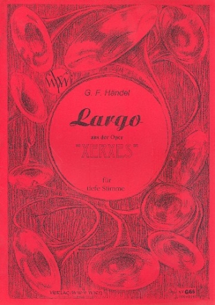 Largo aus Xerxes fr Ba, obligates Horn in Es und Klavier